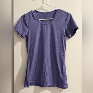 Lavender Women's Short Sleeve Workout Tee